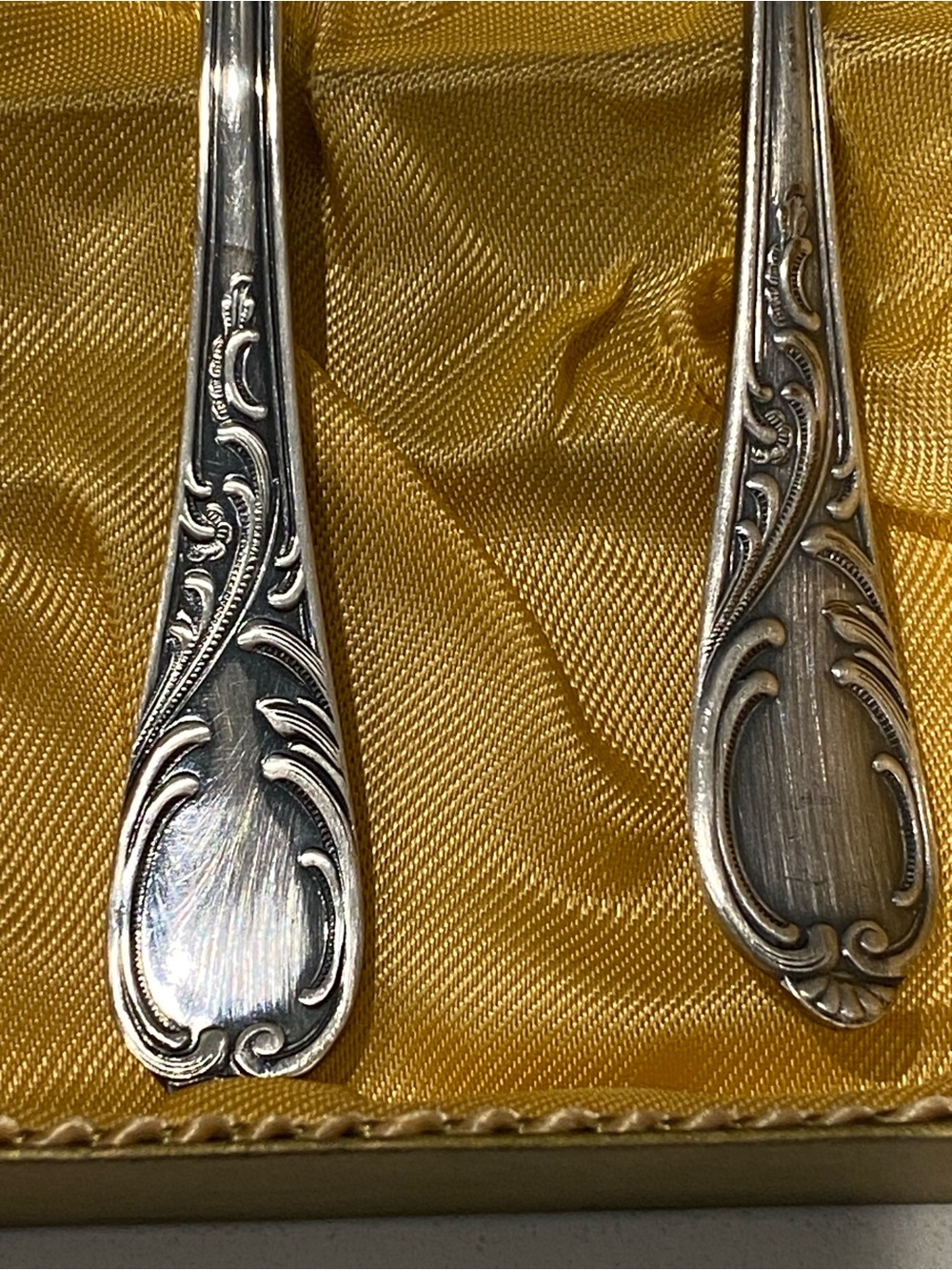 Vintage German Silver-Plated Serving Spoon Set - Picture 3 of 5